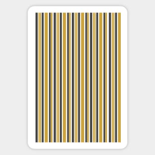 Color Block Stripes Grey and Mustard Yellow Sticker